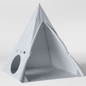 Kids Star tent teepee grey Pillowfort